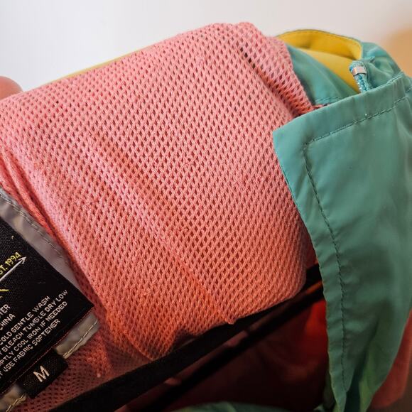 Bleecker & Mercer Colorblock 80s style Pullover windbreaker jacket sz Medium - Picture 9 of 10